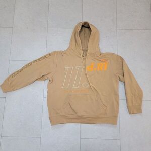 d. RT Logo 11. Graphic Men Sweatshirt M 5 Hoodie Beige Mustard Orange Removable